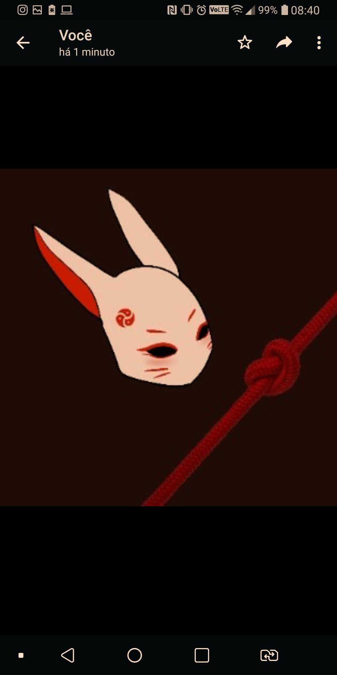 Bunny in the rope profile