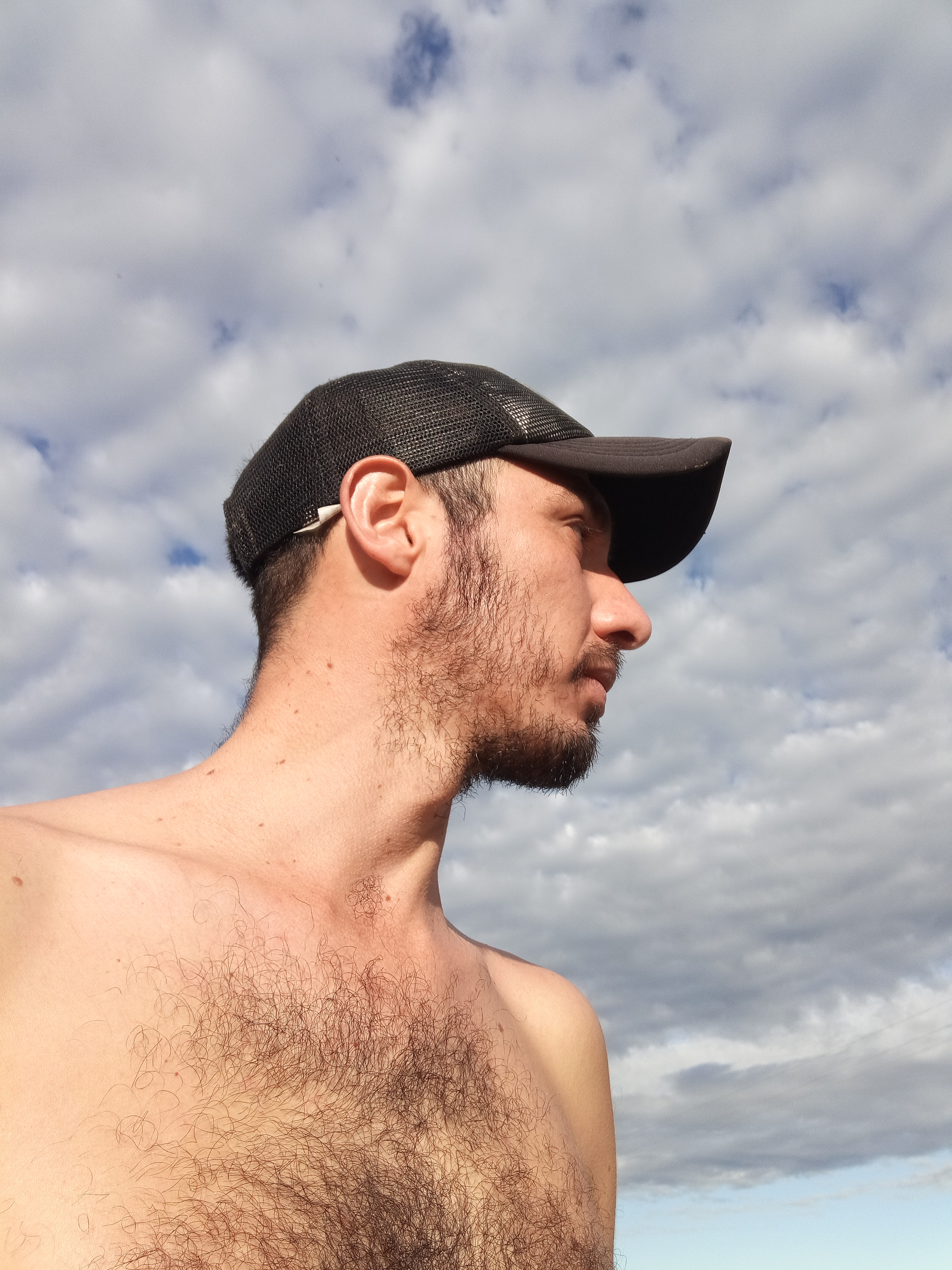 Hairy boy profile