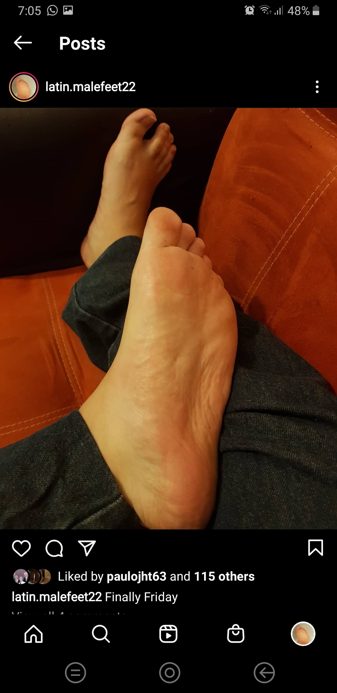 Latin Male Feet profile