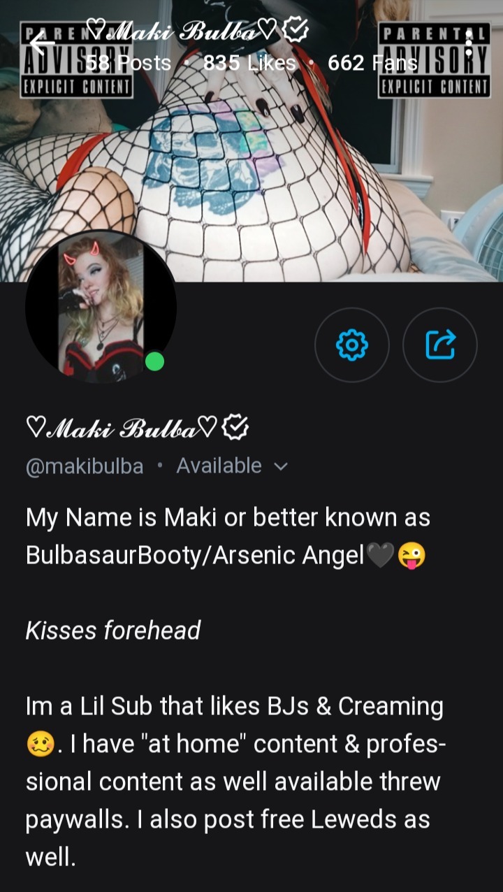 Follow @makibulba profile