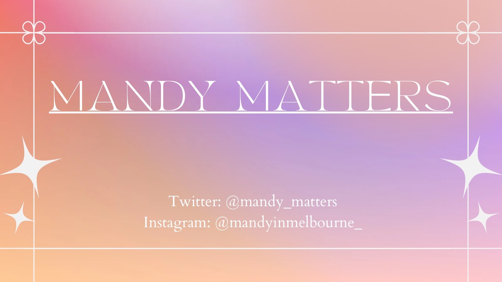 Mandy Matters thumbnail